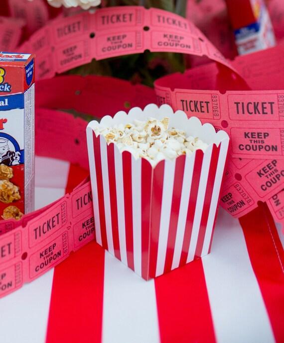 Rot gestreifte Popcorn Tassen <b>für</b> Party Hochzeit Bevorzugung ...